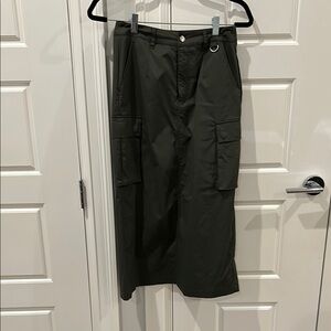 Olive Green Cargo skirt